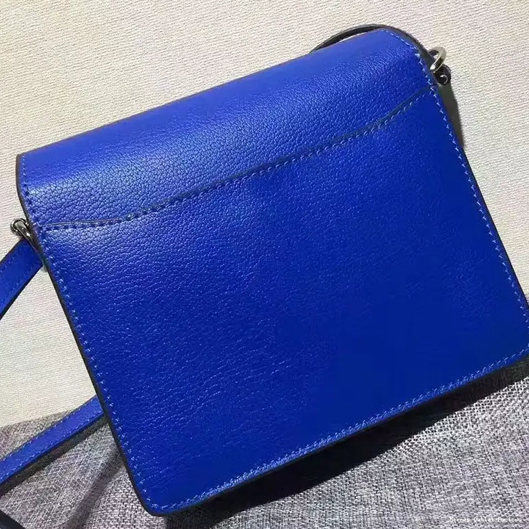 Cheap Leather Hardware Calfskin In Roulis Bag Palladium Hermes Blue 0423